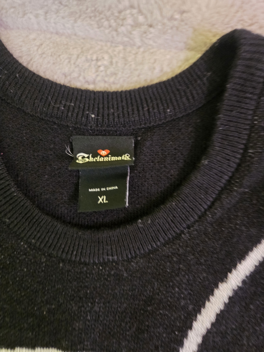 Skelemals Black Crewneck Sweater - Picture 4 of 6